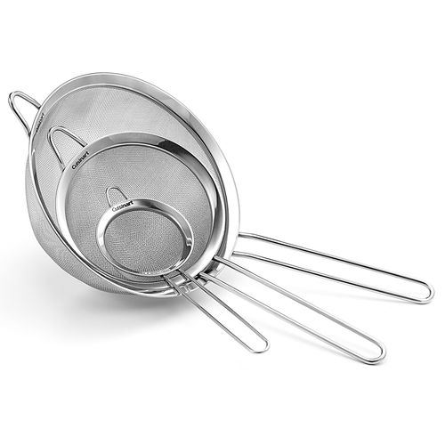 Conjunto com 3 Peneiras em Aço Inox Cuisinart - CTG-00-3MS